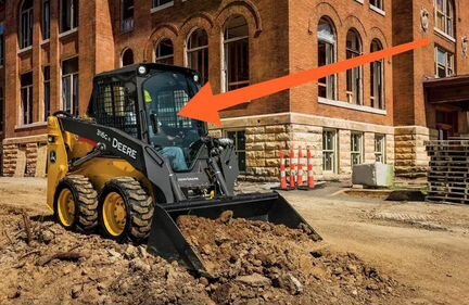Стекло на мини погрузчик Джон дир, John Deere 312