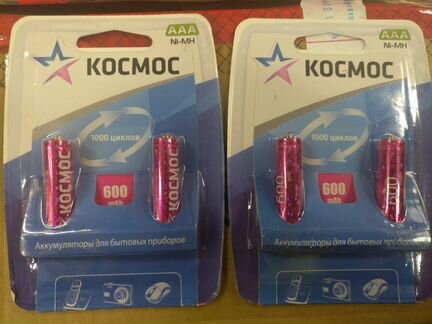 Аккумуляторы аа Космос 2500mAh 1,2 вольт