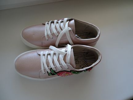 Полуботинки кожа розовые р-р 37 (новые)