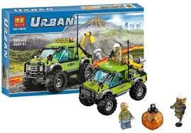 Грузовик исследователей вулканов аналог Lego 60121