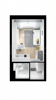 Квартира-студия, 19.8 м², 24/33 эт.