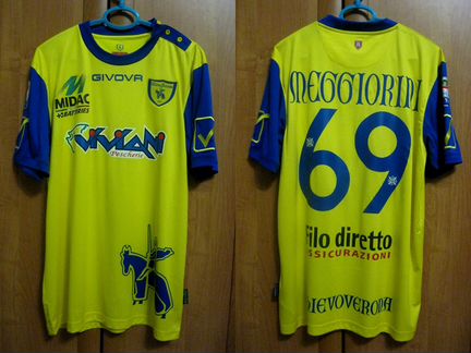 Футболка Chievo Кьево Верона игровая Меджорини #69