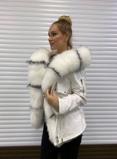 Парка с натуральным мехом