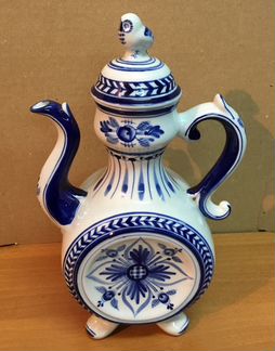 Гжель СССР 8 предметов 1989-90г