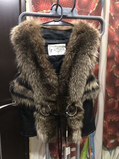 Жилет меховой. Енот