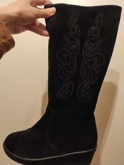 Сапоги замша, натуральный мех