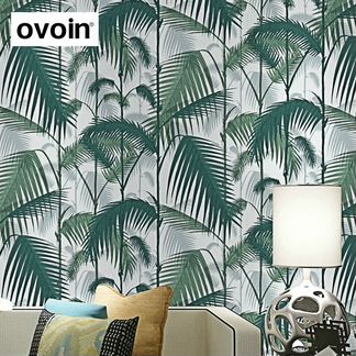 Обои с тропический принтом