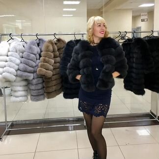 Шуба мех песца