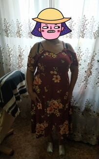 Платье сарафан на запах 58,60 размер