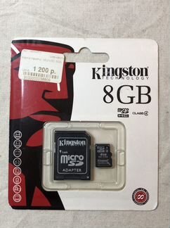 Карта памяти MicroSD Kingston 8GB