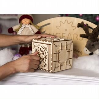 3D Конструктор Ugears Сейф - супер подарок