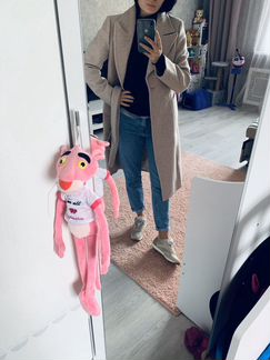 Пальто бежевое новое