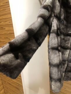 Шуба норковая с капюшоном