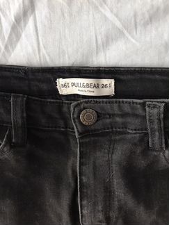 Джинсы чёрные Pull and Bear skinny