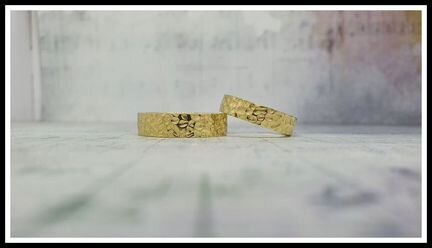 Обручальные кольца «фактурные»
