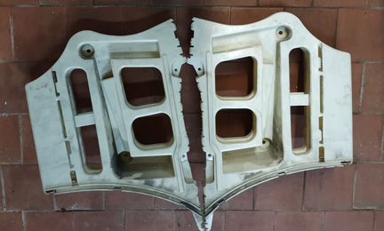 Боковая направляющая М-тех заднего бампера BMW E91