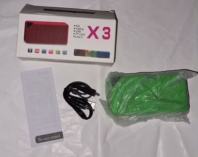 Блютуф колонка X3 абс. новая в коробке