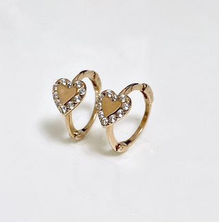 Золотые серьги с фианитами