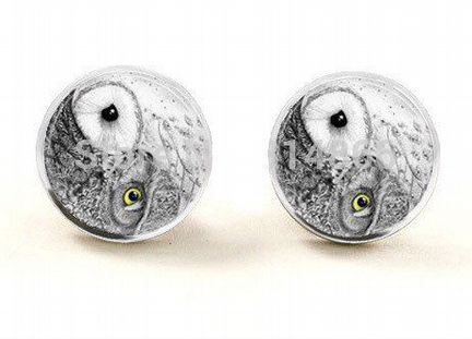 Серьги и браслет совы