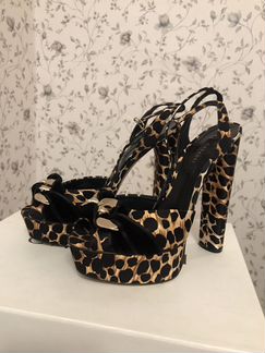 Босоножки casadei оригинал 37 леопард