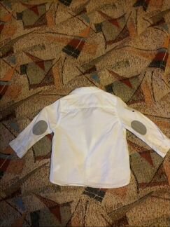 Рубашка белая Zara, 80см