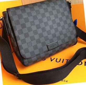 Мужская кожаная сумка Louis Vuitton А4