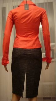 Рубашка gran sasso Italy хлопок + эластан новая