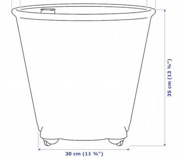 Большой горшок с самополивом