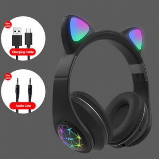 Наушники с ушками Cat Ear M2