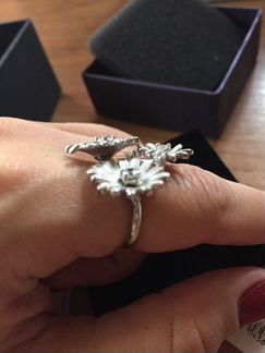 Кольцо серебряное размер 17