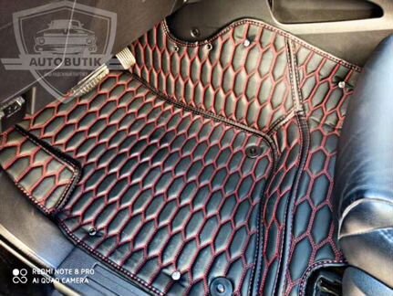 3D коврики премиум качества из эко-Кожи