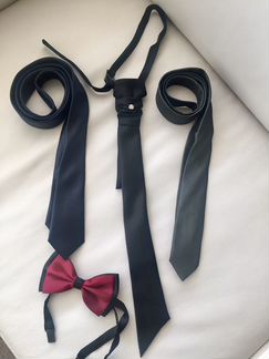 Шёлковый галстук чёрный