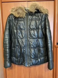 Куртка кожаная утепленная