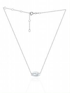 Серебряный чокер с кристаллом Swarovski