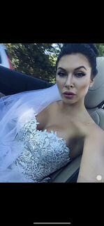Свадебное платье ручной работы