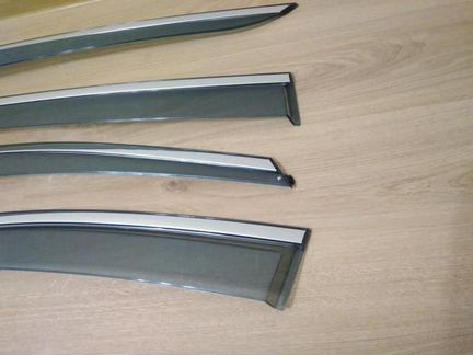 Дефлекторы Hyundai IX35 хром нержавеющий молдинг