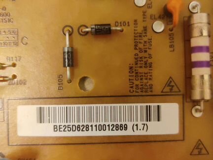 Плата питания телевизора LG EAX64905801