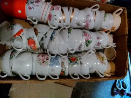 Чашки чайные Вербилки,Дулево