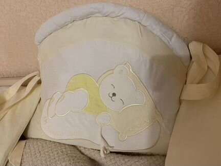 Комплект балдахин и бортики в детскую кроватку