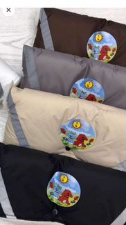 Муфта для коляски серая овчина