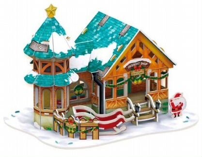 3d puzzle Новогодние домики