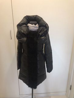 Куртка / жилет удлиненный с мехом каракуля