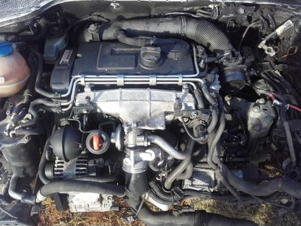 Двигатель BKD для VW Passat B6 2.0 TDi BKP бкп