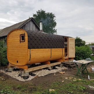 Баня бочка