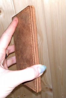 Кожаная обложка на паспорт. Хендмейд