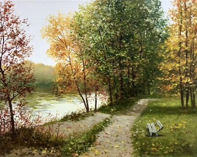 Картина. Осенний пейзаж