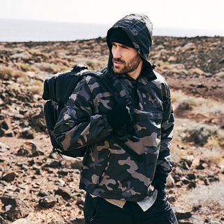 Ветровка анорак на флисе