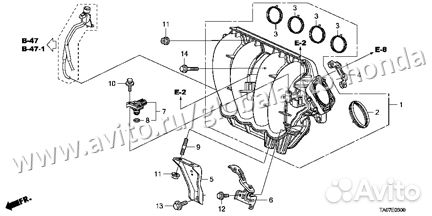 Коллектор впускной Honda Accord 8