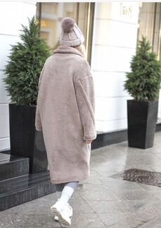 Эко шуба тедди теплая