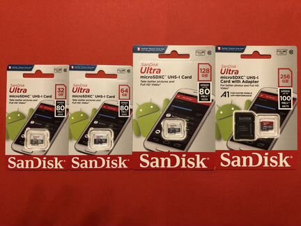 Карта памяти SanDisk micro sdxc 32/64/128/256Gb